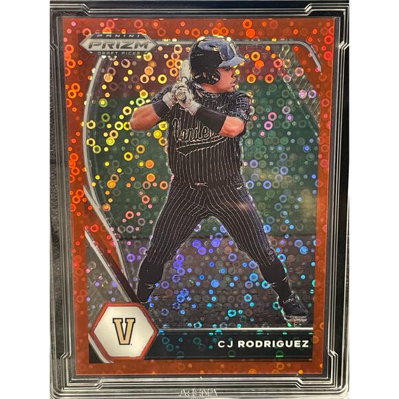 2021 CJ Rodriguez Red Donut Circles Prizm 158 Panini Prizm DP Graded GEM MINT 10 - Picture 2 of 4